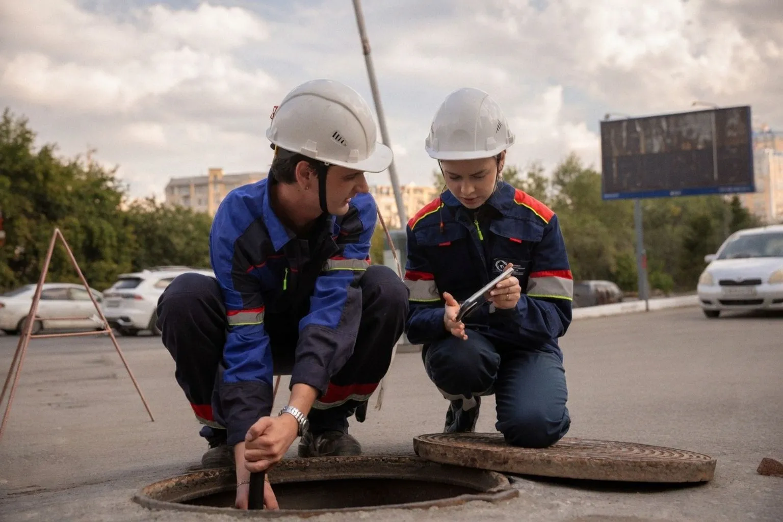 Новосибирские энергетики показали, как обследуют теплосети для будущих ремонтных программ
