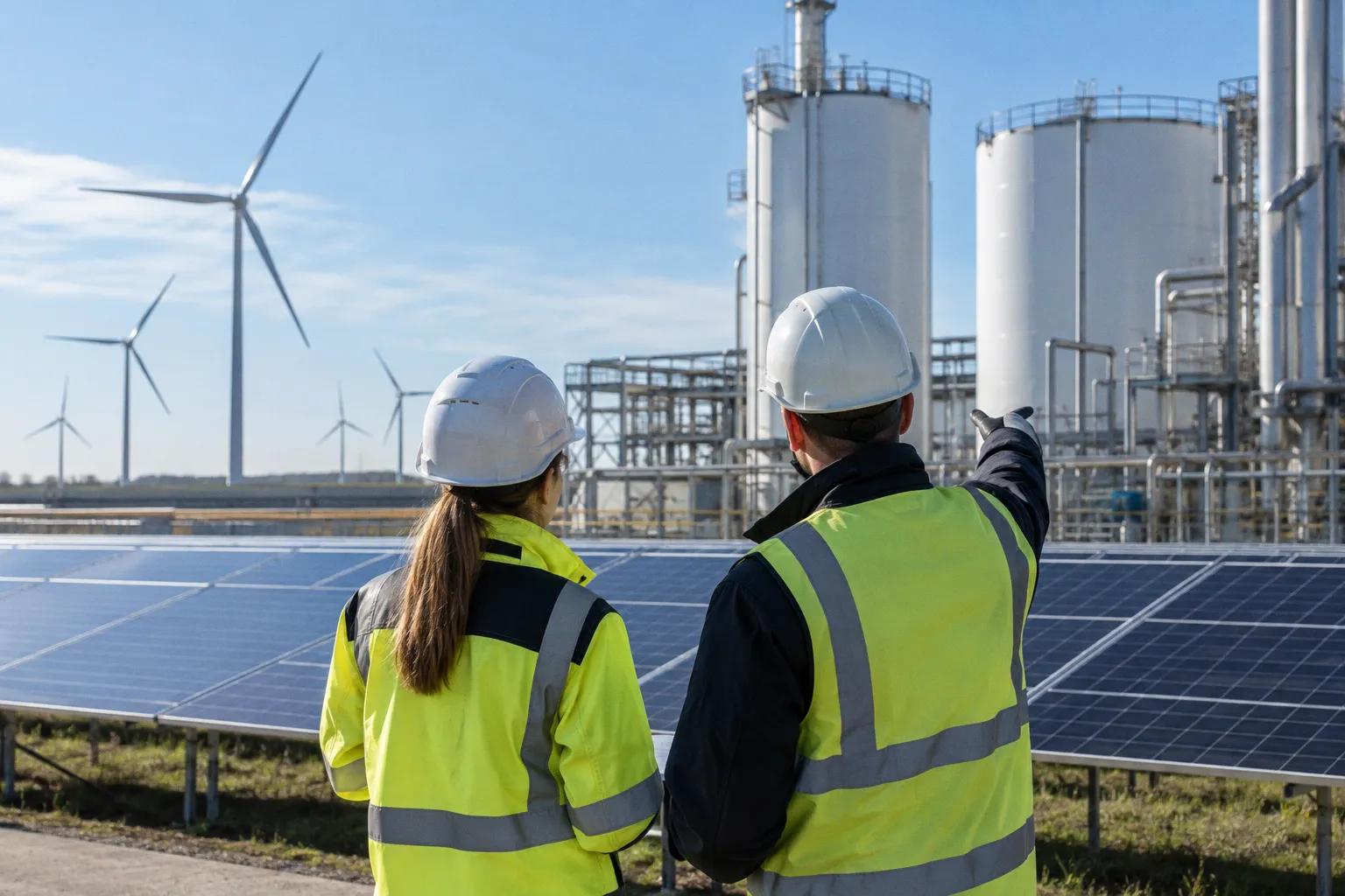 RWE обеспечит зелёной энергией водородные заводы Air Products