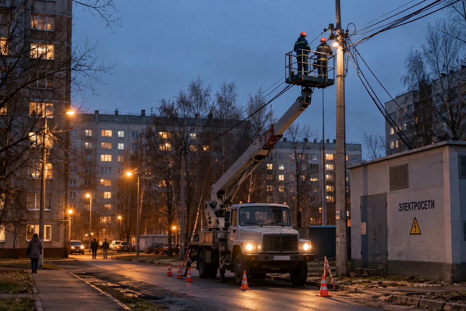 В Электростали ремонтируют электросети: адреса и когда включат свет